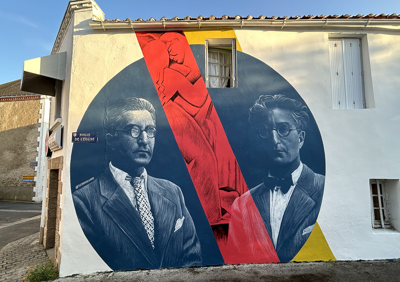 fresque Les Frères Martel ville La Garnache 2024